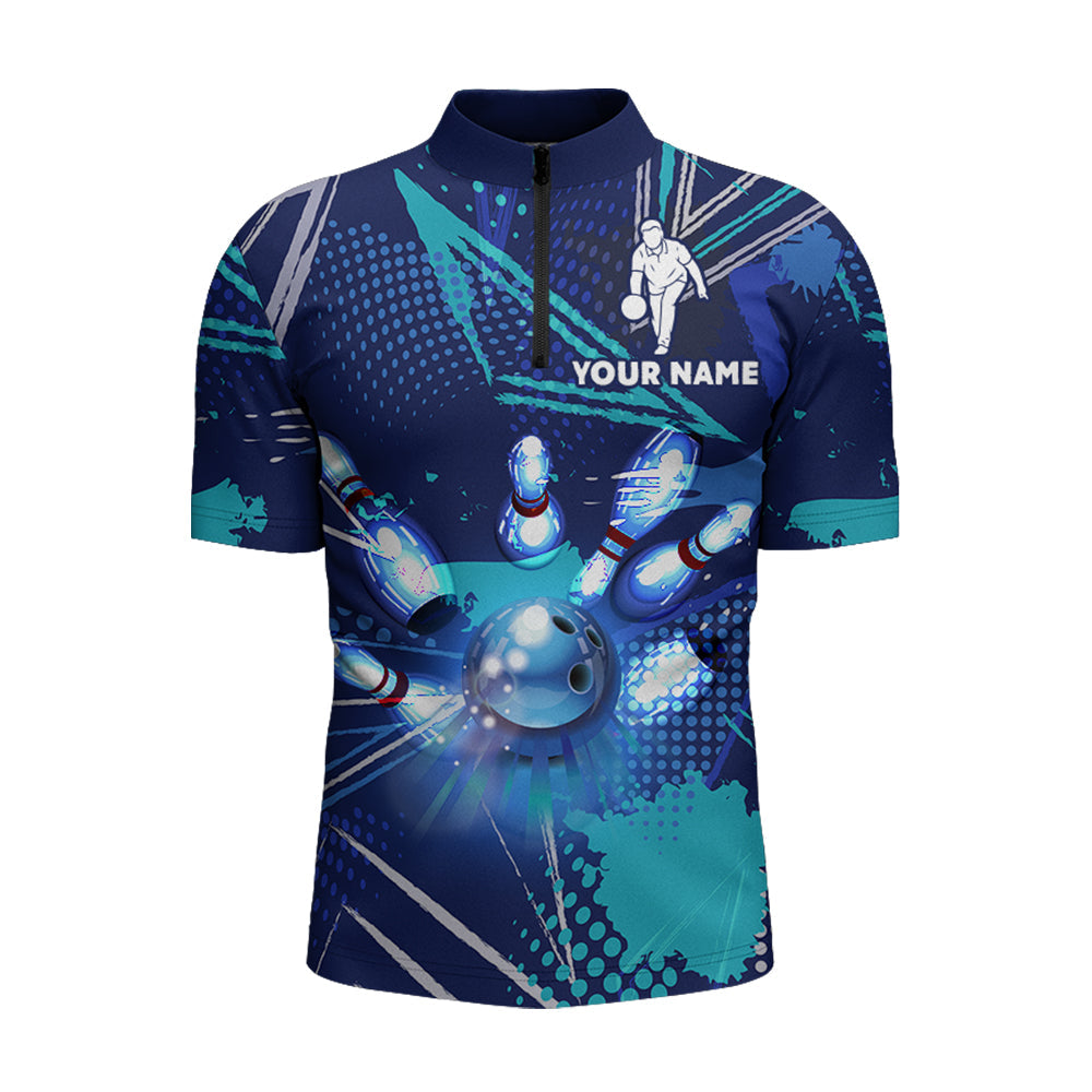 Bowling Quarter Zip Shirt For Men Custom Blue Bowling Jersey 14 Zip Bowling Team League Shirt Custom Team Bowling Jerseys Bowling Shirts 1 U4zk8x Bowling Quarter Zip Shirt For Men Custom Blue Bowling Jersey 14 Zip Bowling Team League Shirt, Custom Team Bowling Jerseys, Bowling Shirts