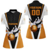 Bowling Shirts Personalized, Orange Strike Bowling Quarter Zip Shirts Womens, Ladies Bowling Jerseys 2 Bowling Shirts Personalized, Orange Strike Bowling Quarter Zip Shirts Womens, Ladies Bowling Jerseys