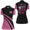 Bowling Shirts Personalized, Pink Women Quarter Zip Bowling Shirts I'M A Classy Sassy And A Bit Smart Assy Bowling Girl