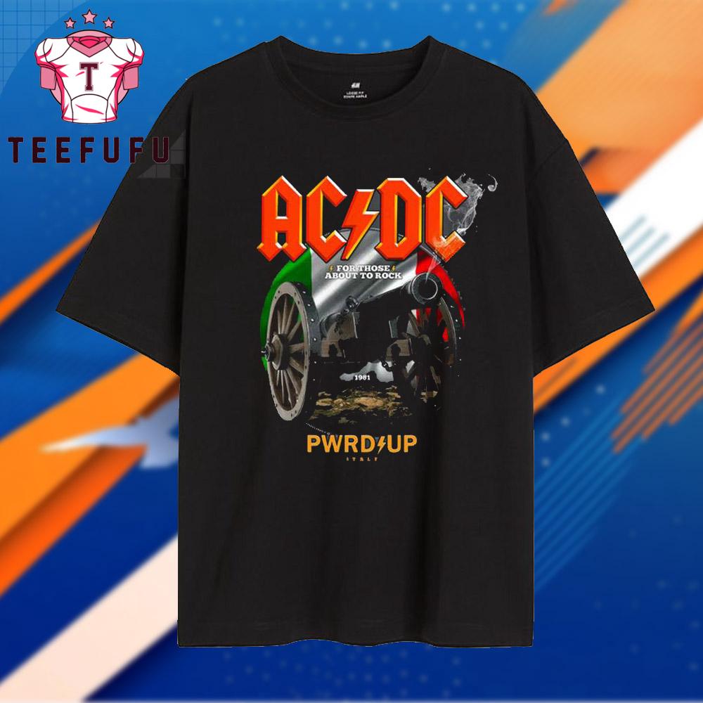 ACDC Band Power Up European Tour Madrid Italy 2025 Vintage T Shirt ACDC Band Power Up European Tour Madrid Italy 2025 Vintage T Shirt