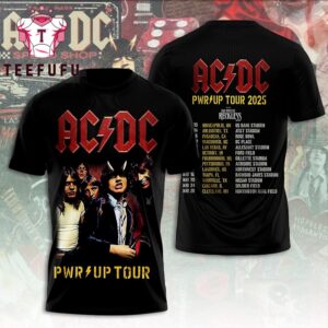 ACDC Power Up 2025 Concert 3D T-Shirt