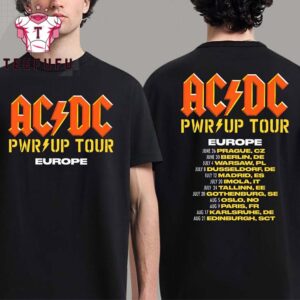 ACDC Power Up European Tour 2025 New Design T Shirt