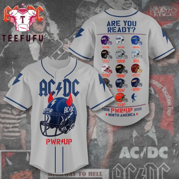 ACDC Power Up Tour 2025 US Baseaball Jersey
