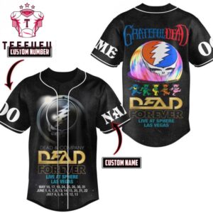 Dead Forever Live At Sphere Las Vegas Grateful Dead Baseball Jersey