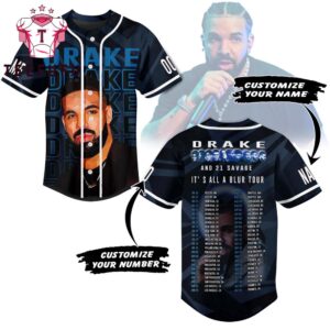 Drake It's All A Blur Tour Baseball Jersey