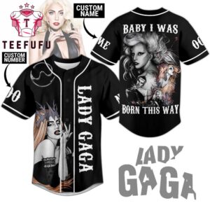 Lady Gaga FAce Music Baseball Jersey
