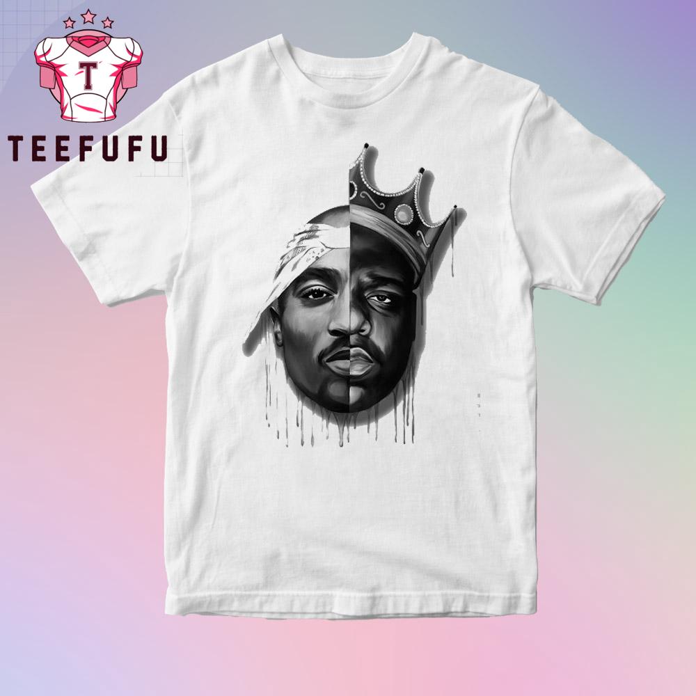 Tupac Shaker Biggie Tee Shirt, Graphic 2 Pac Hip Hop Shirt