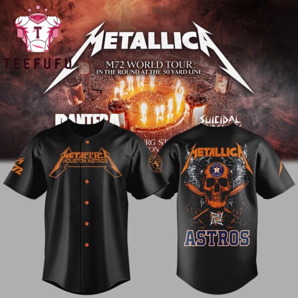 Houston Astros x Metallica M72 World Tour 2025 Baseball Jersey